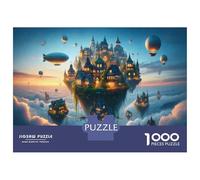 Puzzle pour Adolescents 1000 Pièces Fantasy Floating Island Puzzles pour Adolescents - Jeux Anti-Stress - Idéal pour Se Détendre À La Maison - Stimule Le Cerveau 52x38cm/1000pcs