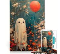 Puzzle pour Adolescents 1000 pièces Fantôme bohème avec Ballon,Assemblage sans Couture,Jeu créatif,détente,Cadeau de Noël (38x26cm)