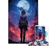 Puzzle pour Adolescents 1000 pièces Fille Anime chasseuse de Vampires Jeu éducatif et Relaxant Défi Stimulant Cadeau d'anniversaire (Dimensions 38x52cm)