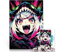 Puzzle pour Adolescents 1000 pièces Fille Monstre d'Anime Jouets éducatifs d'apprentissage Renforcer l'amour Entre Les Couples 50x70cm