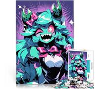 Puzzle pour Adolescents 1000 pièces Fille Monstre d'Anime Réduction du Stress intéressante Décoration d'intérieur 38x26cm