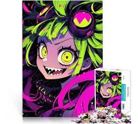 Puzzle pour Adolescents 1000 pièces Fille Monstre d'Anime Séjour Anti-Stress pour Tuer Le Temps Cadeau Amusant 52x38cm