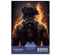 Puzzle pour Adolescents 1000 Pièces Firefighter Job Puzzles pour Adultes Jeux De Famille Décoration Parfaite Idéal comme Cadeau 52x38cm/1000pcs