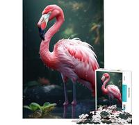Puzzle pour Adolescents 1000 pièces Flamant Rose Jeu Impossible pour Un Jeu éducatif et Stimulant Cadeau Amusant idéal pour Les Couples (Dimensions 38x26cm)