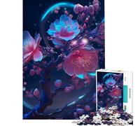 Puzzle pour Adolescents 1000 pièces Fleur de Prunier Jeu éducatif Stimulant d'analyse et de logique pour Les 14 Ans et Plus 38x26cm