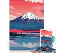 Puzzle pour Adolescents 1000 pièces Fleurs de Cerisier Jeu Japonais à Assemblage serré Jeu cognitif Jouet Facile à divertir Décoration de Noël Cadeau (38x26cm)