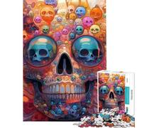 Puzzle pour Adolescents 1000 pièces Floraisons éphémères de la mortalité Puzzle à Assembler pour Adolescents Modèle Stimulant Cadeaux Uniques pour Anniversaires et Noël (Dimensions 38x52cm)