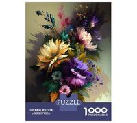 Puzzle pour Adolescents 1000 Pièces Flower Art Series Style 7 Puzzle pour Adultes Jouets À Monter Soi-même Analyse Et Logique Difficile Et Stimulant 38x26cm/1000pcs