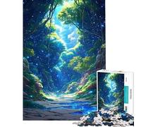 Puzzle pour Adolescents 1000 pièces Forêt enchantée Ruisseau Puzzle Adulte Jeu Manuel Décoration Murale Offre spéciale Cadeaux pour Toute la Famille (Dimensions 38x52cm)