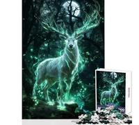 Puzzle pour Adolescents 1000 pièces Forêt Esprit de renouveau Jeu de réflexion Jeu de détente pour Passer Le Temps à la Maison Décoration Jouet Interaction Parent-Enfant (38x26cm)