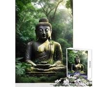 Puzzle pour Adolescents 1000 pièces Forêt sacrée Jeu de réflexion Jeu de détente pour Passer Le Temps à la Maison Décoration Jouet Interaction Parent-Enfant (38x52cm)