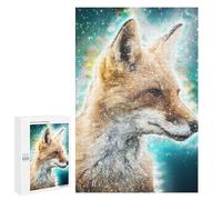Puzzle pour adolescents 1000 pièces Fox Face Wall Art Puzzle pour adultes, jeu de réflexion, décoration parfaite, plaisir pour les activités à la maison, 1000 pièces