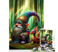 Puzzle pour Adolescents 1000 pièces Gardien de la Clairière Jeu éducatif Cadeau pour Femmes Jouet éducatif Liste de souhaits avec Le Père Noël (38x52cm)