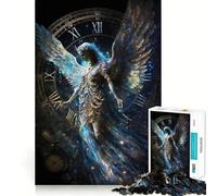 Puzzle pour Adolescents 1000 pièces Gardien du Temps céleste Découpe serrée Casse-tête logique Amusant Jeu de détente Temps Amusant Cadeau Artistique de Noël (38x52cm)