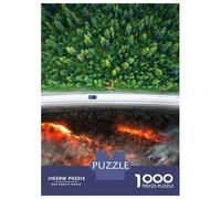 Puzzle pour Adolescents 1000 Pièces Global Warming Puzzles pour Adolescents Jeux Relaxants Cadeaux pour Femmes pour Anniversaire, Noël 52x38cm/1000pcs