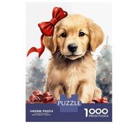 Puzzle pour Adolescents 1000 Pièces Golden Jolly Xmas Puzzles pour Adultes Jeux De Détente Découpe De Précision Offre Spéciale pour Toute La Famille 70x50cm/1000pcs