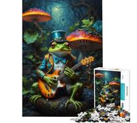 Puzzle pour Adolescents 1000 pièces Grenouille Steampunk psychédélique Jeu Pratique Jouets Jeux éducatifs Idées Cadeaux Défi Difficile (Dimensions 75x50cm)
