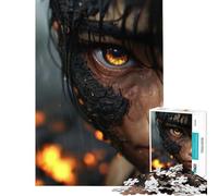 Puzzle pour Adolescents 1000 pièces Gros Plan sur l'œil d'une Femme Jeu intellectuel Casse-tête Difficile pour Les Jeux (Dimensions 38x26cm)
