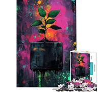Puzzle pour Adolescents 1000 pièces Growth from The Void Puzzle pour Adultes Jeu de réflexion Jeu de détente Idéal pour Passer Le Temps à la Maison Cadeaux Originaux d'anniversaire et de Noël