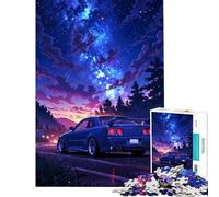 Puzzle pour Adolescents 1000 pièces GTR R Voie lactée Bleue Jeu de Manipulation éducatif et Stimulant pour développer l'analyse et la logique (Dimensions 50x75cm)