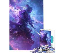 Puzzle pour Adolescents 1000 pièces Guerrier samouraï Mystique Jeu éducatif Stimulant et Amusant Cadeau de Père Noël Secret (Dimensions 50x75cm)