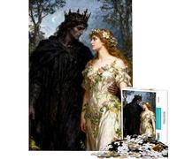 Puzzle pour Adolescents 1000 pièces Hadès et Perséphone dans la forêt enchantée Stimule Le Cerveau Décoration intérieure Jeu Impossible à partir de 14 Ans (50x75cm)