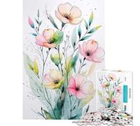 Puzzle pour Adolescents 1000 pièces Harmonie de pétales Pastel Jeu intellectuel éducatif pour activités familiales Cadeau d'anniversaire (Dimensions 38x26cm)
