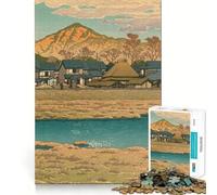 Puzzle pour Adolescents 1000 pièces Hasui Kawase,Jeu d'adresse Stimulant et Amusant,Cadeau Artistique de Noël (38x52cm)