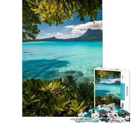 Puzzle pour Adolescents 1000 pièces Havre Tropical Puzzle pour Adolescents Décoration Murale idéale Défi éducatif (Dimensions 38x26cm)