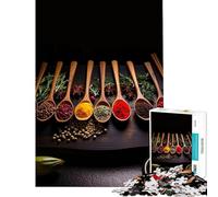 Puzzle pour Adolescents 1000 pièces Herbes et épices Jeu Manuel éducatif et Stimulant pour développer l'analyse et la logique (Dimensions 50x75cm)