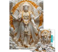 Puzzle pour Adolescents 1000 pièces Hindouisme Dieu Vishnu Puzzles pour Adultes à Monter soi-même décoration Parfaite idéal comme Cadeau (Dimensions 38x26cm)