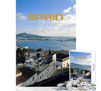 Puzzle pour Adolescents 1000 pièces Ibiza Espagne Voir Jouet Anti-Stress Cadeau d'anniversaire Jeu éducatif Stimulant Dimensions 38x52cm