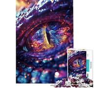 Puzzle pour Adolescents 1000 pièces Œil de Dragon Cosmique Galaxie Jeu intellectuel éducatif Activités familiales Cadeau d'anniversaire (Dimensions 38x26cm)