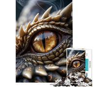 Puzzle pour Adolescents 1000 pièces Œil de Dragon Gros Plan Jeu intellectuel Casse-tête Difficile pour Les Jeux (Dimensions 38x52cm)
