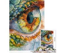Puzzle pour Adolescents 1000 pièces Œil du Dragon Jeu éducatif 1000 pièces Cadeau Artistique pour Femmes (50x75cm)