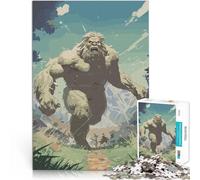 Puzzle pour Adolescents 1000 pièces Illustration du Yéti Jeu Familial Anti-Stress Défi Difficile Œuvre d'art 38x26cm