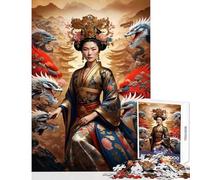Puzzle pour Adolescents 1000 pièces Impératrice des Dragons et Dre Jeux relaxants Décoration Murale Décoration intérieure Jouet Interaction Parent-Enfant (38x26cm)