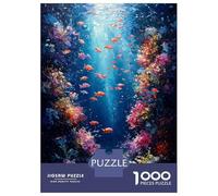 Puzzle pour Adolescents 1000 Pièces Impressionist Inspired Underwater Paradise Puzzles pour Adultes, Jouets Anti-Stress, Décoration Murale, Interaction Parent-Enfant 70x50cm/1000pcs