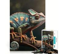 Puzzle pour Adolescents 1000 pièces,Jeu de Puzzle caméléon à articulations serrées,Jeu cognitif,Jouet Amusant et Facile à Utiliser,décoration de Noël,Cadeau (38x52cm)