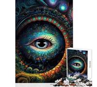 Puzzle pour Adolescents 1000 pièces Jeu Familial sur Le thème du troisième œil Défi Stimulant Décoration Murale Collection d'artistes Beaux-Arts (50x75cm)