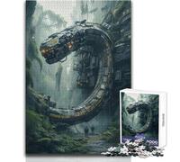 Puzzle pour Adolescents 1000 pièces Jungle Crash Site Cadeau d'anniversaire pour Les 14 Ans et Plus (Taille 38x26cm)