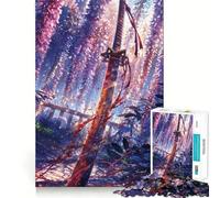 Puzzle pour Adolescents 1000 pièces Katana sanglante dans Un Jardin de glycines Assemblage sans Couture Jeu d'art et de développement créatif,Divertissement pour Les Moments de détente,Cadeau de Noël
