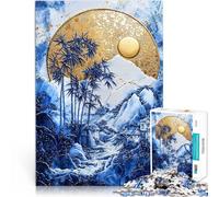 Puzzle pour Adolescents 1000 pièces Kintsugi Bamboo Haven Art Jouets Jeux éducatifs Soulagement du Stress Bon Cadeau 75x50cm