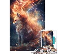 Puzzle pour Adolescents 1000 pièces Kitsune Galactic Nine Tails Jeu éducatif et Pratique d'analyse et de logique Idée Cadeau (Dimensions 50x75cm)