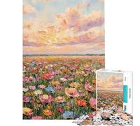 Puzzle pour Adolescents 1000 pièces Là où Le Ciel fleurit Puzzle Adulte Jeu Manuel décoration Murale pour Toute la Famille (Taille 38x52cm)