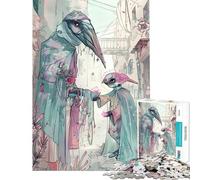 Puzzle pour Adolescents 1000 pièces La peste Difficile et Stimulant Analyse et logique Jouet de décoration pour la Maison À partir de 14 Ans (38x26cm)