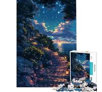Puzzle pour Adolescents 1000 pièces La Promenade Nocturne pour Anniversaire Noël Jeu de Manipulation Difficile et exigeant pour Les 14 Ans et Plus (38x26cm)