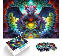 Puzzle pour Adolescents 1000 pièces La quête des Dragons Défi Difficile pour soulager Le Stress Idées Cadeaux 52x38cm