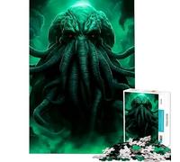 Puzzle pour Adolescents 1000 pièces La Terreur de Cthulhu Jeu de réflexion Stimulant pour Les Amateurs de Jeux et décoration Murale (Dimensions 38x26cm)