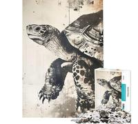 Puzzle pour Adolescents 1000 pièces La Vieille Tortue Sage Activités Amusantes à la Maison Décoration de Maison Jeu Pratique pour Les 14 Ans et Plus (50x75cm)